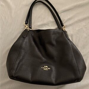 Coach Black Leather Women's Bag